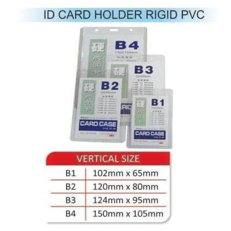 

Id Card B4 Plastik Name Tag Card Case B4 Cover Mika Tebal Bening Vertical Hard Case Potrait