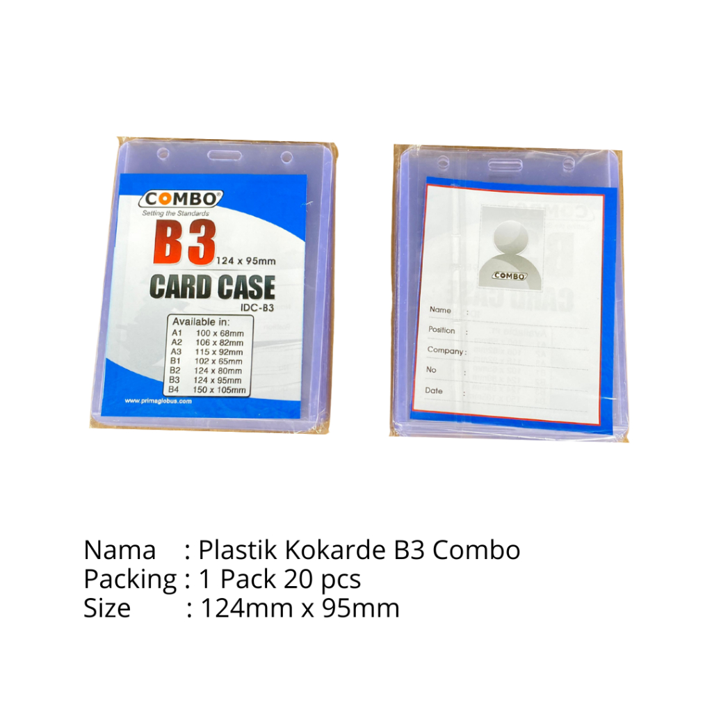 

Plastik Kokarde B3 Combo (1 pack 20 pcs)