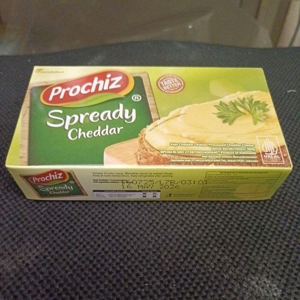 

keju prochiz spready kemasan 160gram