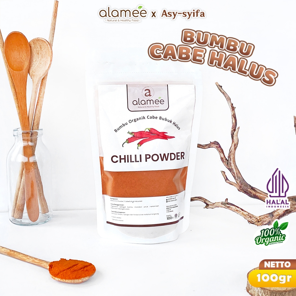 

Bumbu Cabe Cabai Bubuk Kering Halus Pedas Chilli Seasoning Powder Cabai Rempah Murni Asli Dapur 100g