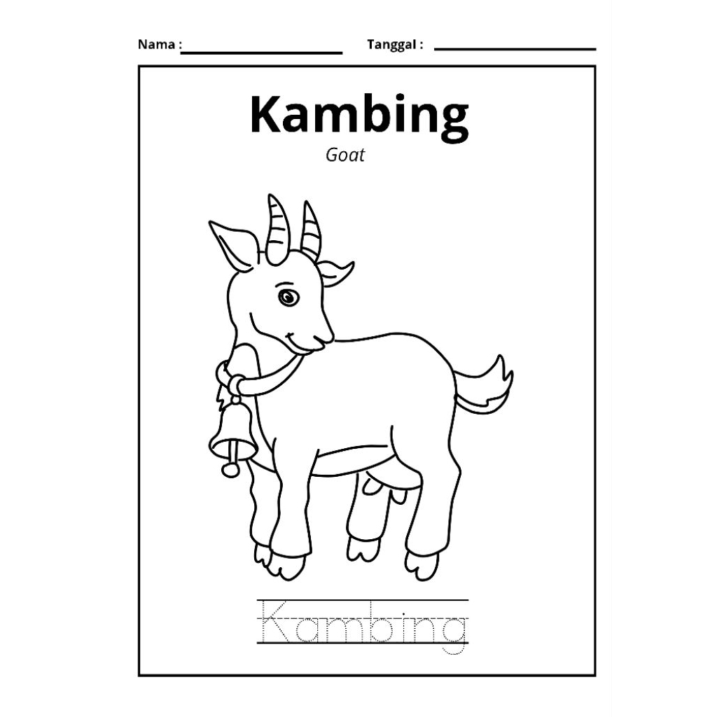 

WORKSHEET TEMA BINATANG ISI 20LEMBAR A4