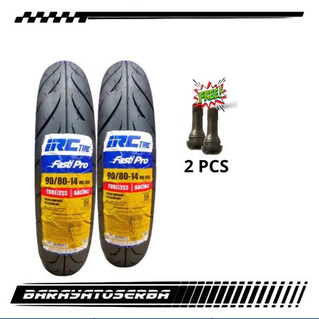 IRC Fasti Pro 90/80-14 Tubeless Soft Coumpond / Ban Matic Fasti Pro SPAREPART SEPEDA TERMURAH