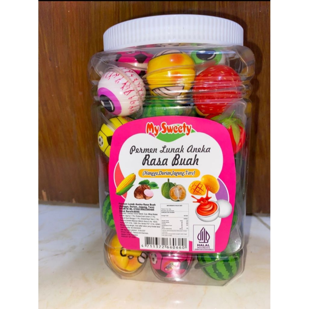 

permen lunak bola random My sweety isi 50 pcs