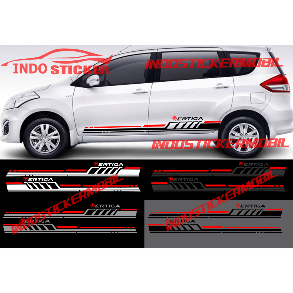 Cutting sticker mobil ertiga stiker list stripe body samping mobil proton ertiga sticker terbaru ert