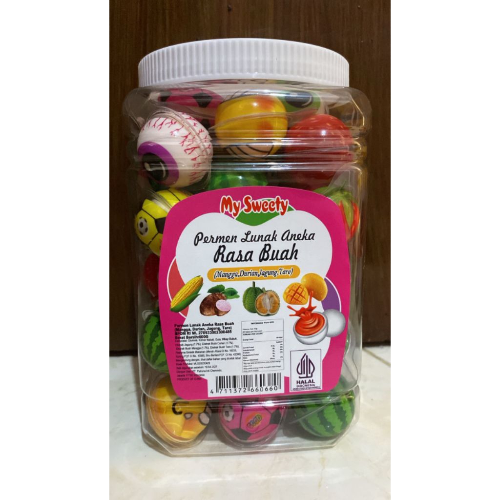 

permen lunak bola random My sweety isi 50 pcs