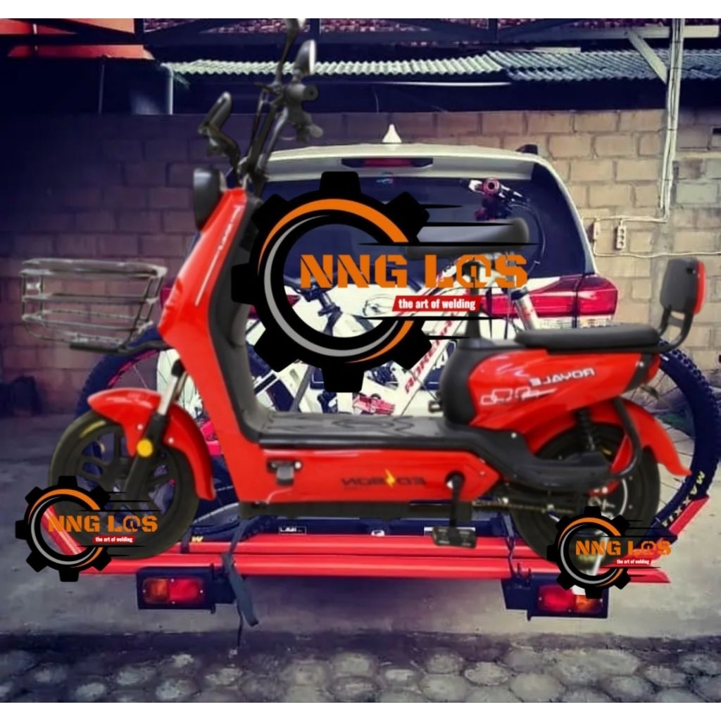 anhang gendong sepeda listrik,bike carrier sepeda listrik,rak sepeda listrik,