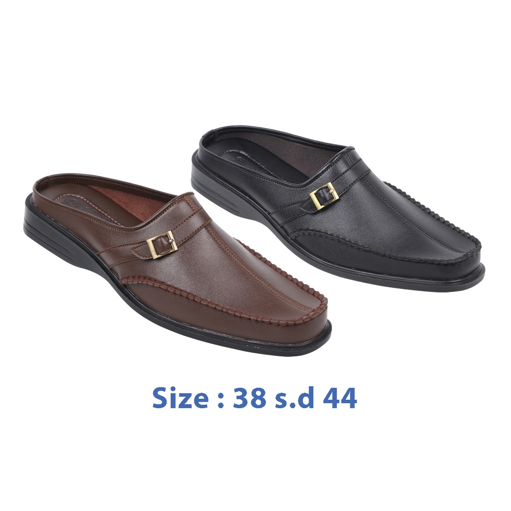 Zeintin - Sepatu Sandal Selop Pria Bustong Pria Casual Slop Pria Sandal Tutong Sintetis Pria Zeintin