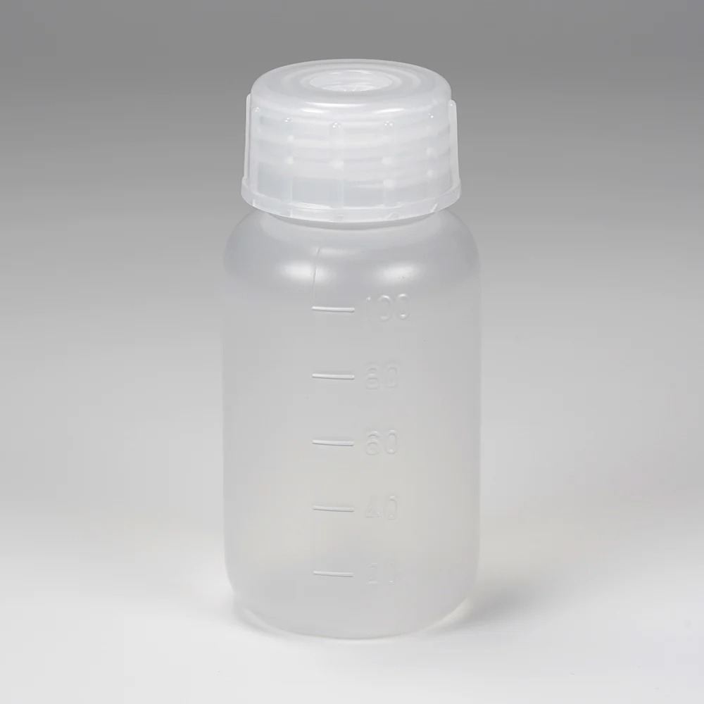 AS ONE PP Wide Mouth Bottle 100ml | Botol Plastik Autoclave Laboratorium
