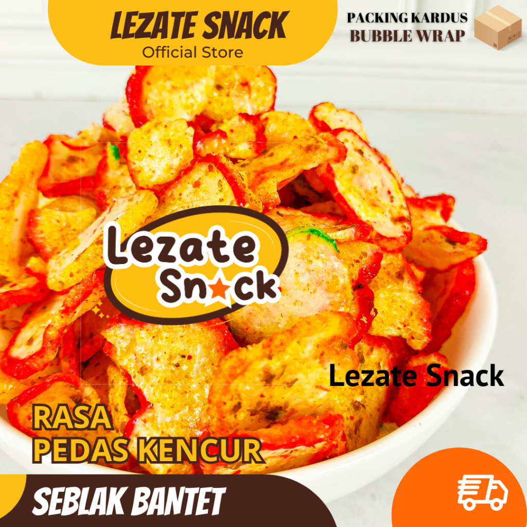 

Kerupuk Seblak Kering 500gr Renyah Enak Kiloan Gurih / Seblak Bantet Pedas/ Seblak Kiloan LEZATE SNACK