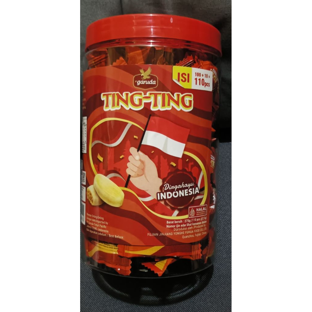 

permen Ting Ting toples isi 100+10=110pcs