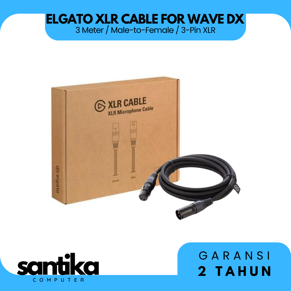 ELGATO XLR MICROPHONE CABLE FOR ELGATO WAVE DX