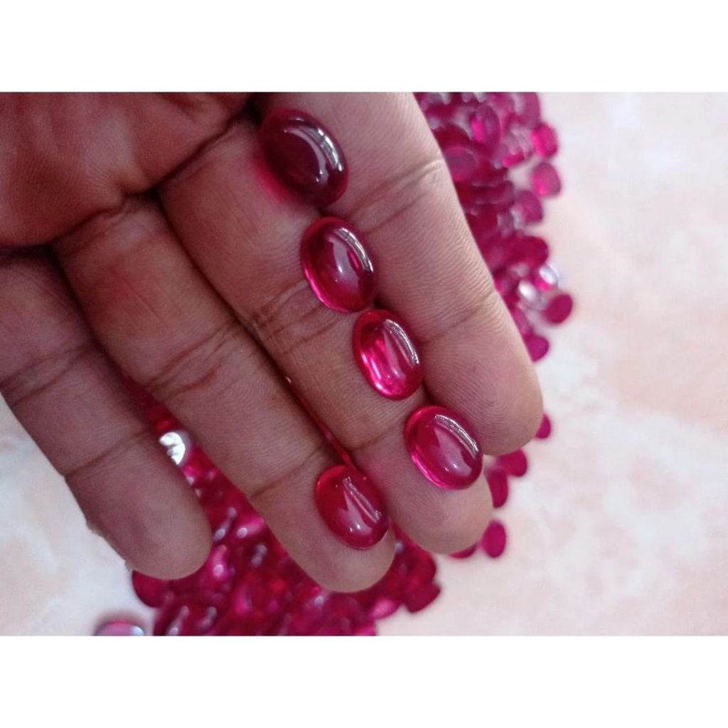 batu akik merah siem asli keras 9 shm dim 14x10 mm