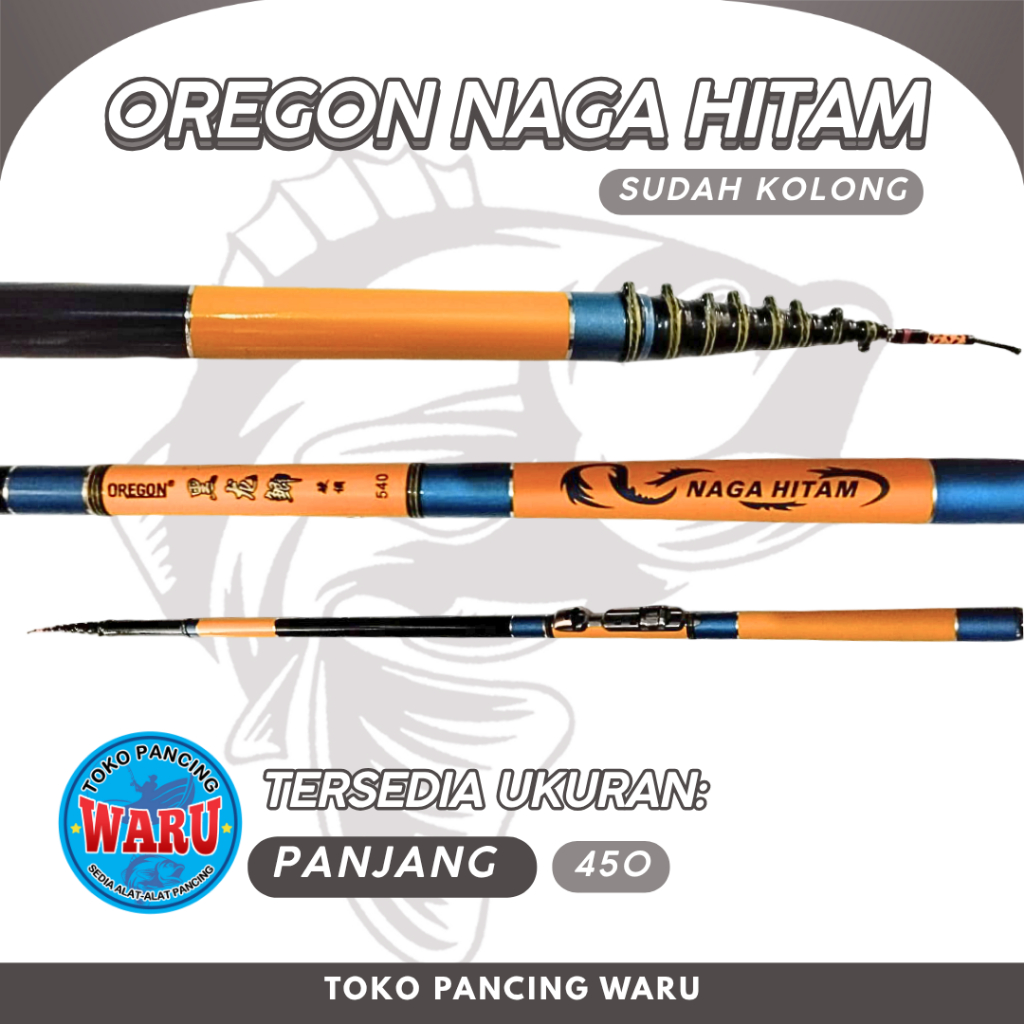 Joran Tegek Kolong - Oregon Naga Hitam 450