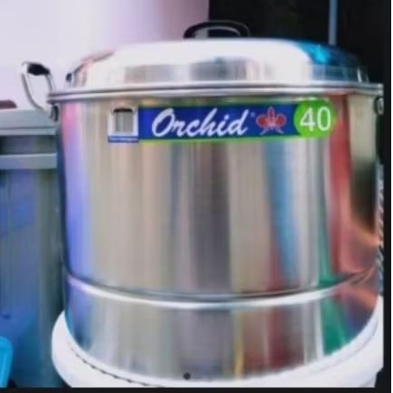 lansang kukusan Orchid 40/dandang memasak nasi Orchid 40/panci lansang kukusan makanan aluminium 40 