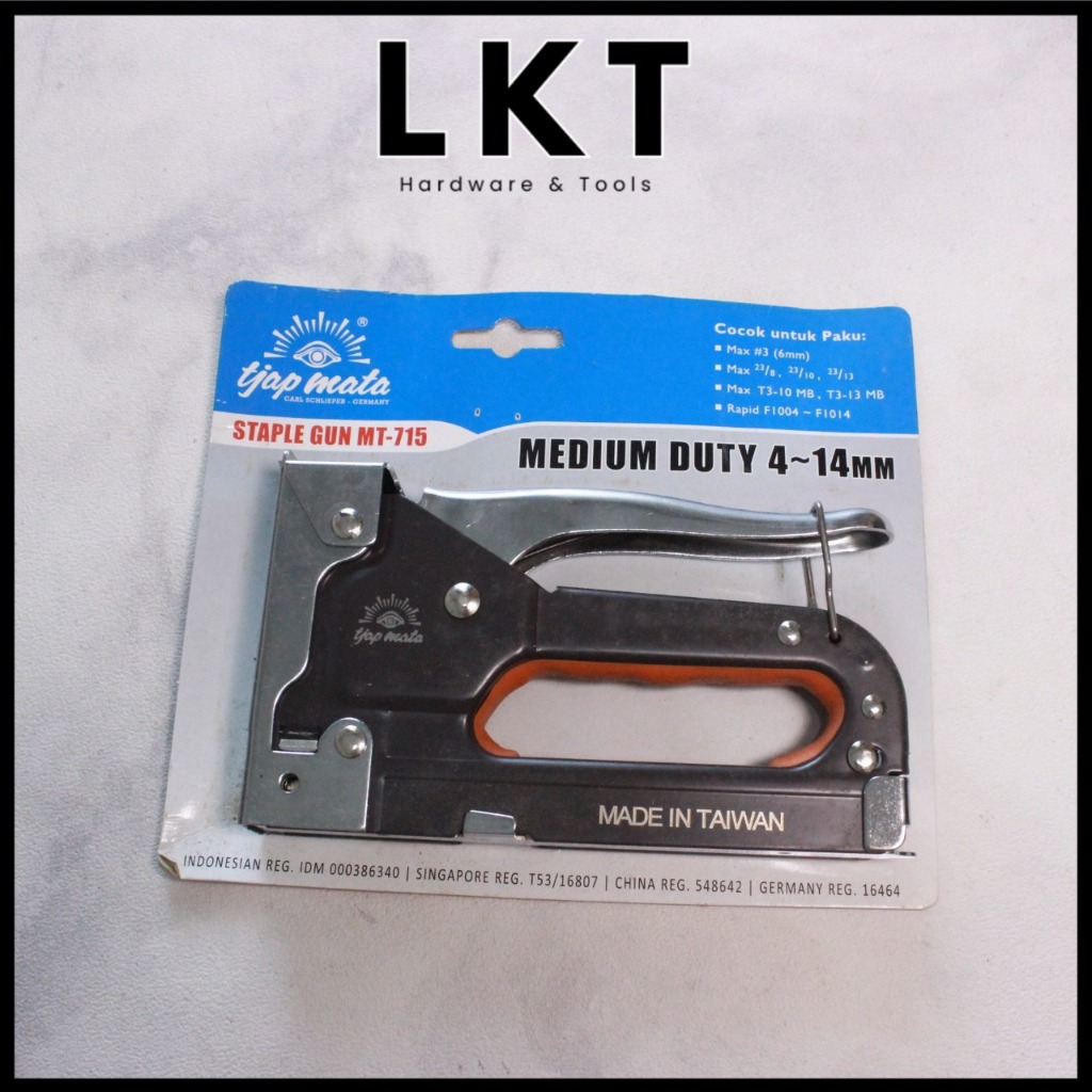 

TJAP MATA Alat Tembak Staples Gagang Besi Light / Medium Duty - Staples Gun