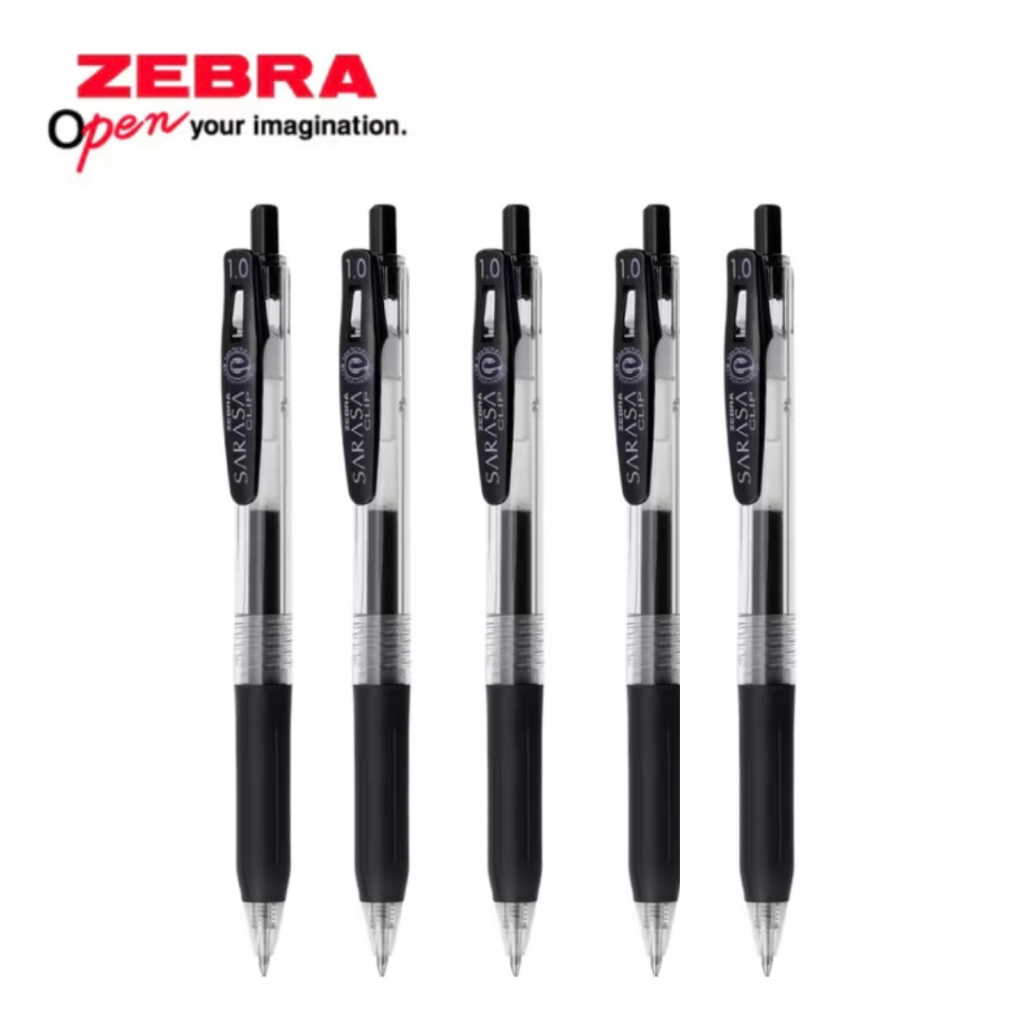 

♡ pulpen zebra sarasa clip 1.0 black gel ink ♡