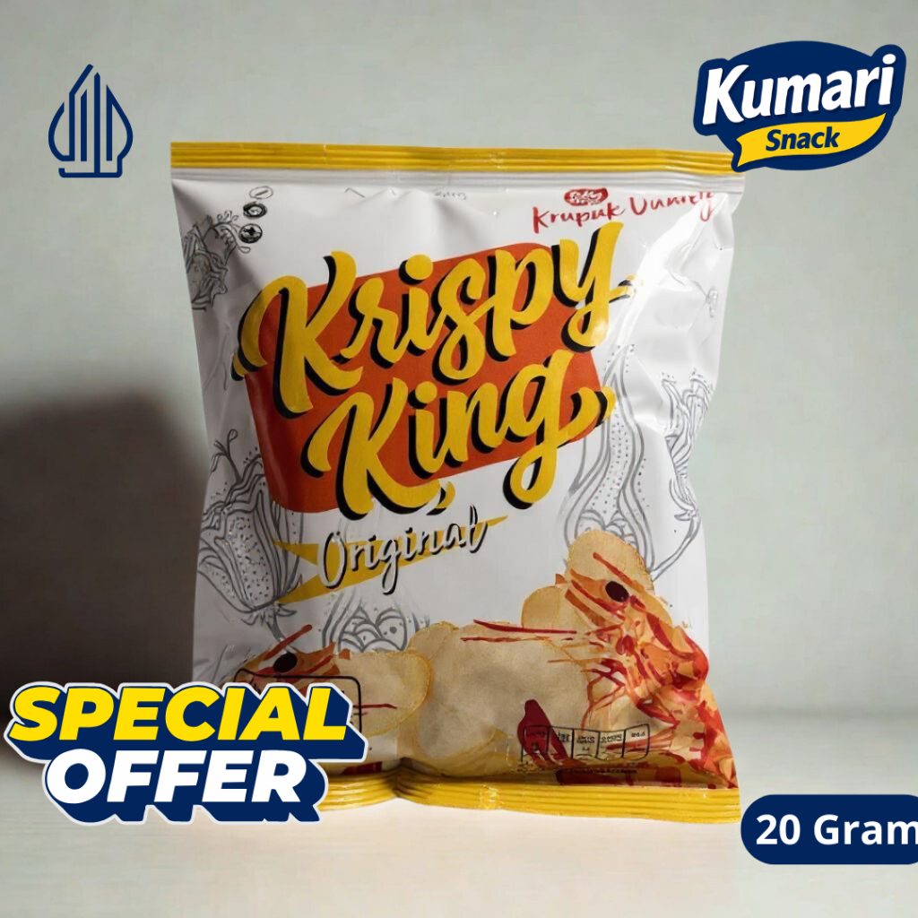 

Krispy King Kerupuk Udang Ori 20gr – Snack Renyah Pedas Gurih | Kumari Snack