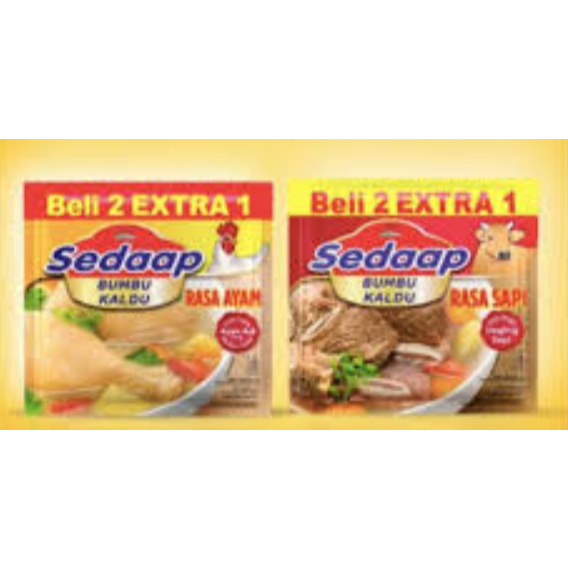 

Sedaap Bumbu Kaldu Per Dus isi 30 Renteng (540 Pcs)