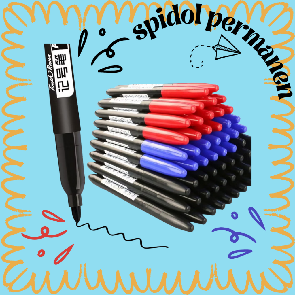 

Spidol Permanen Ujung Serat Halus 3 Warna