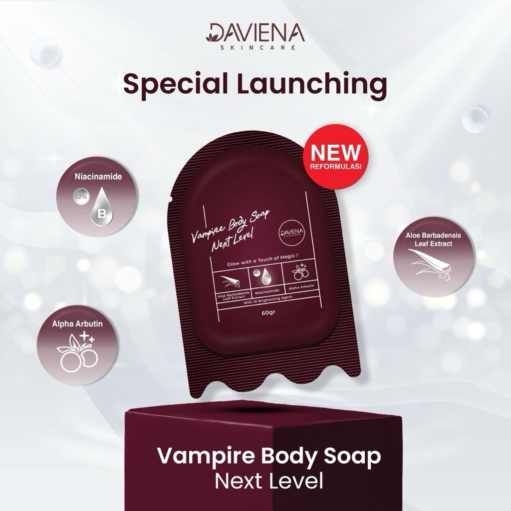 DAVIENA SKINCARE SABUN VAMPIRE MASK AND BODY SOAP | OFFICIAL STORE | DAVIENA | DEVINA SKINCARE | DAV