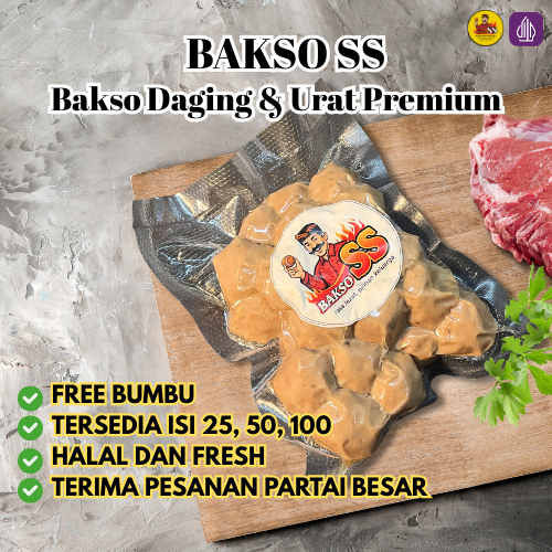

Bakso Daging & Urat Premium "Bakso SS" isi 50 pcs