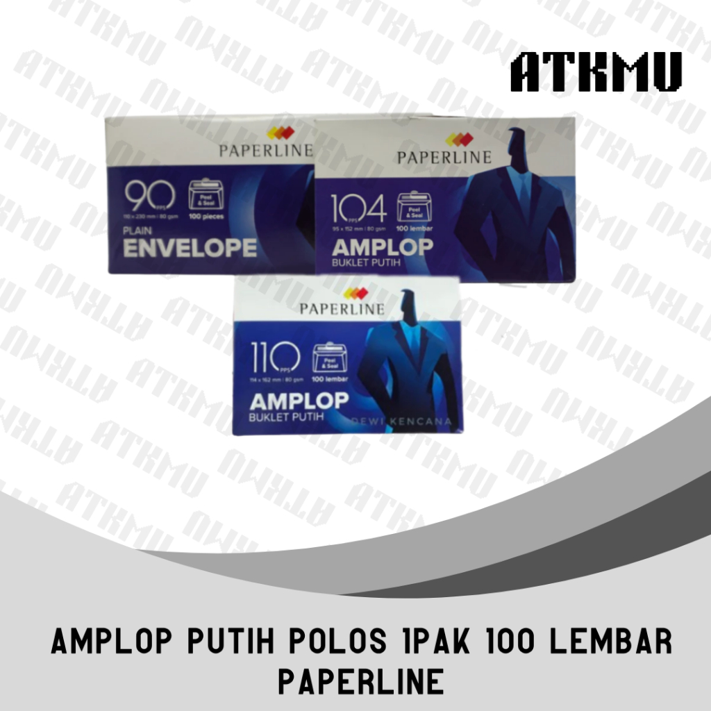 

Paperline Amplop putih / Amplop Polos 1Pak 100Lembar