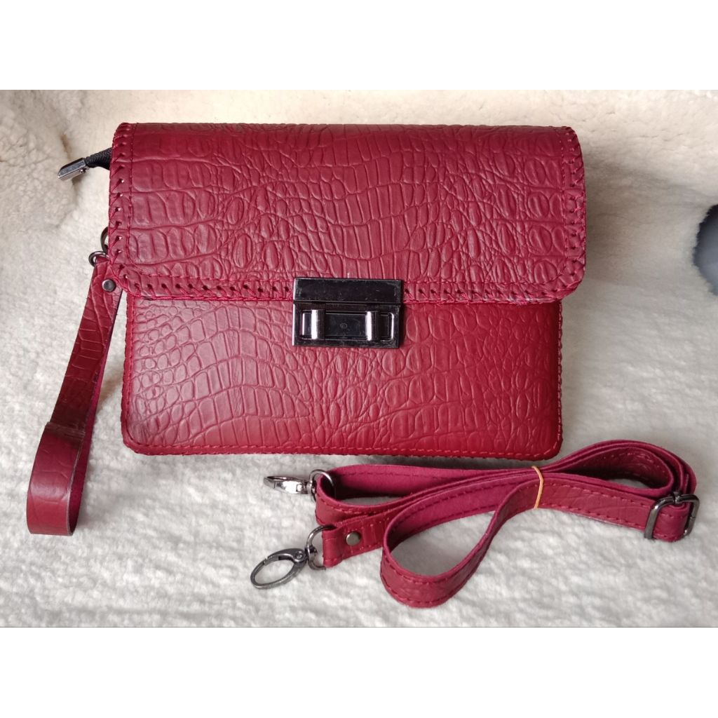 Tas Wanita Motif Crocodile