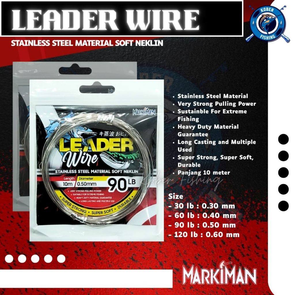 SENAR KAWAT PANCING NEKLIN LEADER WIRE STAINLESS STEEL 10M