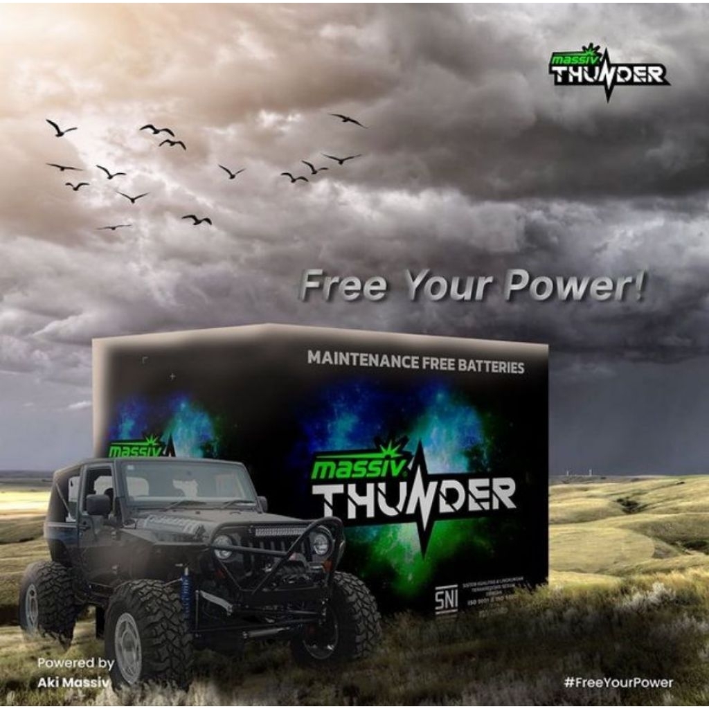 Massive Thunder 34B19R aki bebas perawatan Avanza Xenia Rush Terios