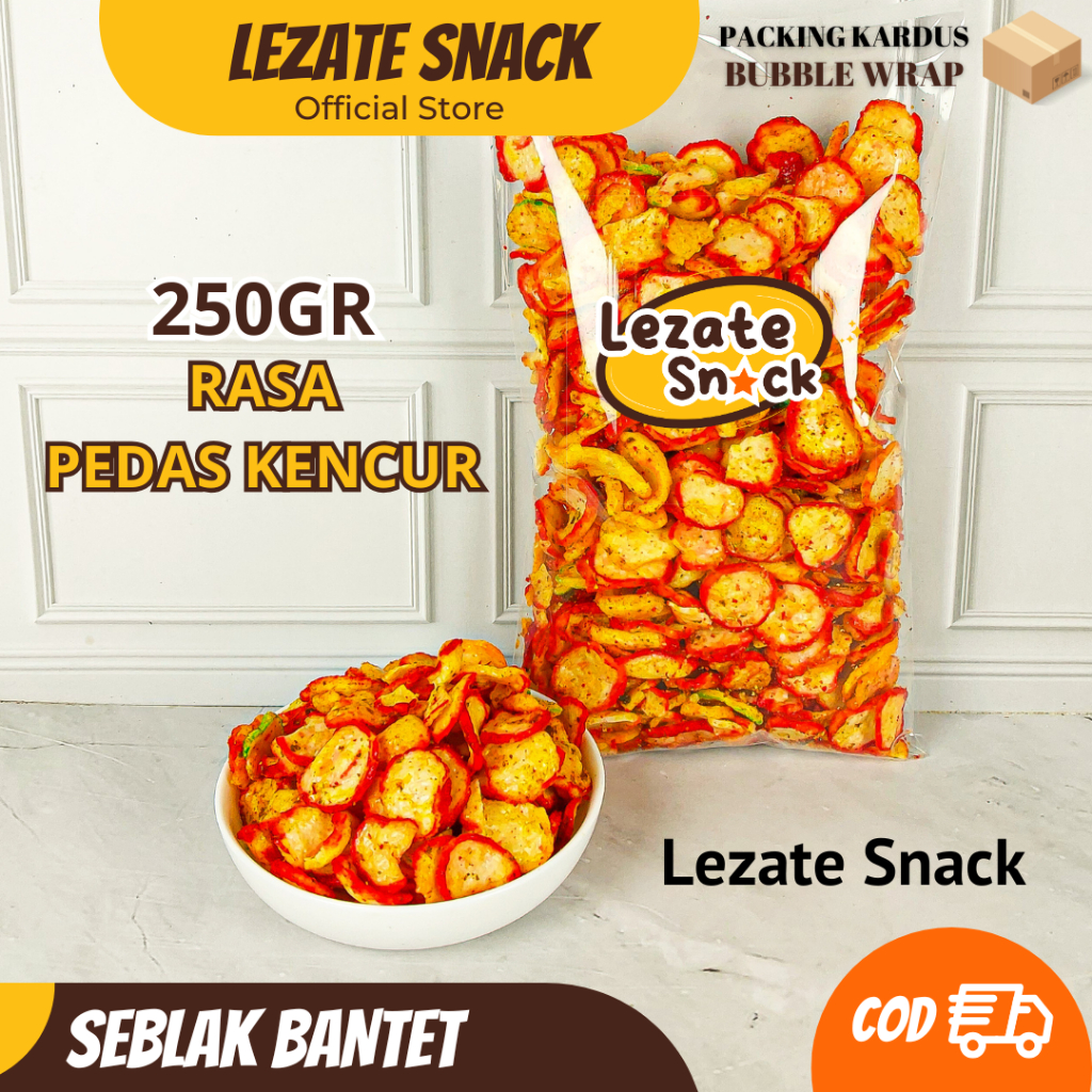 

Kerupuk Seblak Kering 250gr Renyah Enak Kiloan Gurih / Seblak Bantet Pedas/ Seblak Kiloan SEDAP SNACK