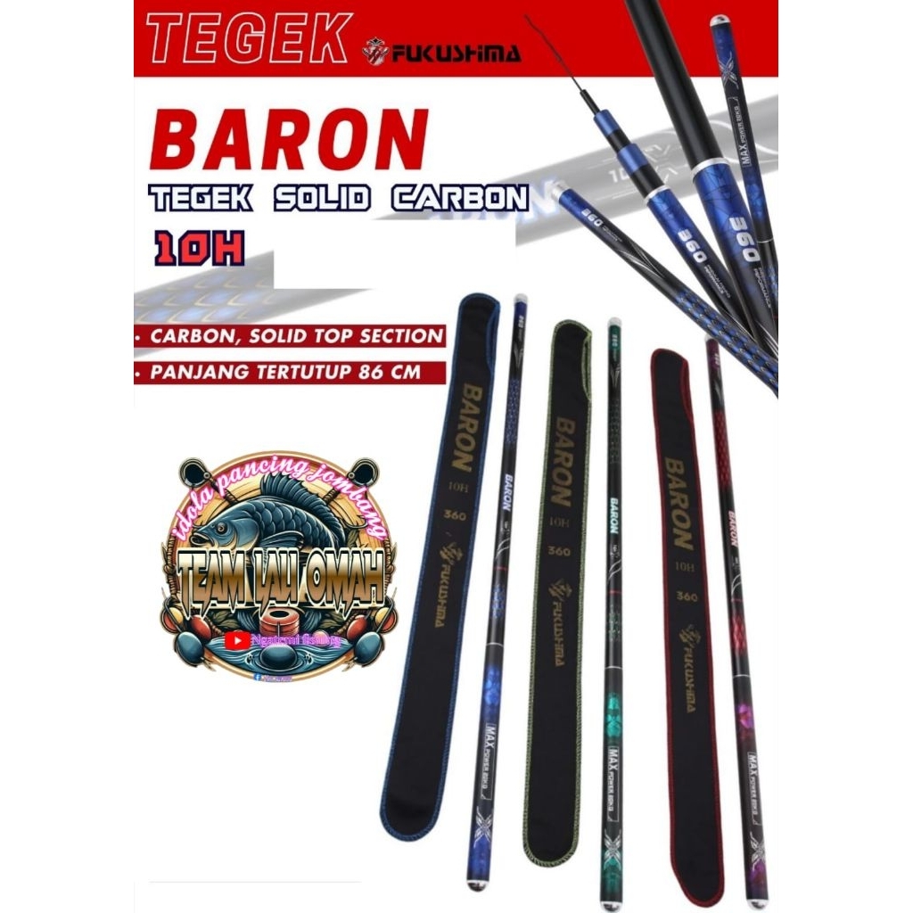 Tegek Fukushima Baron 10h kaku tebal ringan