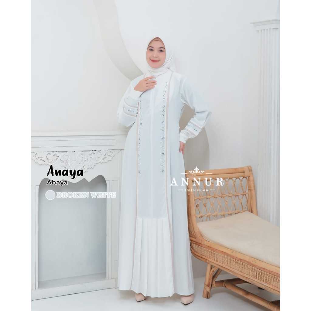 An-Nur Anaya Abaya Gamis Bordir kekinian An Nur Collection Abaya Bordir Trend Kekinian Bisa COD