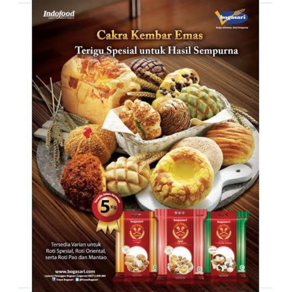 Cakra Kembar Emas Roti/ Roti Oriental/ Roti Pao & Mantao 5kg