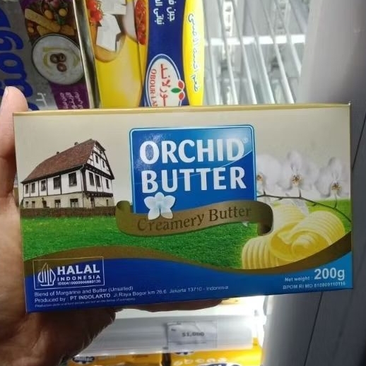 

Orchid Butter Unsalted Creamery Buter 200 gram Olahan Susu Sapi Margarin Rasa Plain tanpa Garam Cocok buat MPASI Bayi dan Memasak