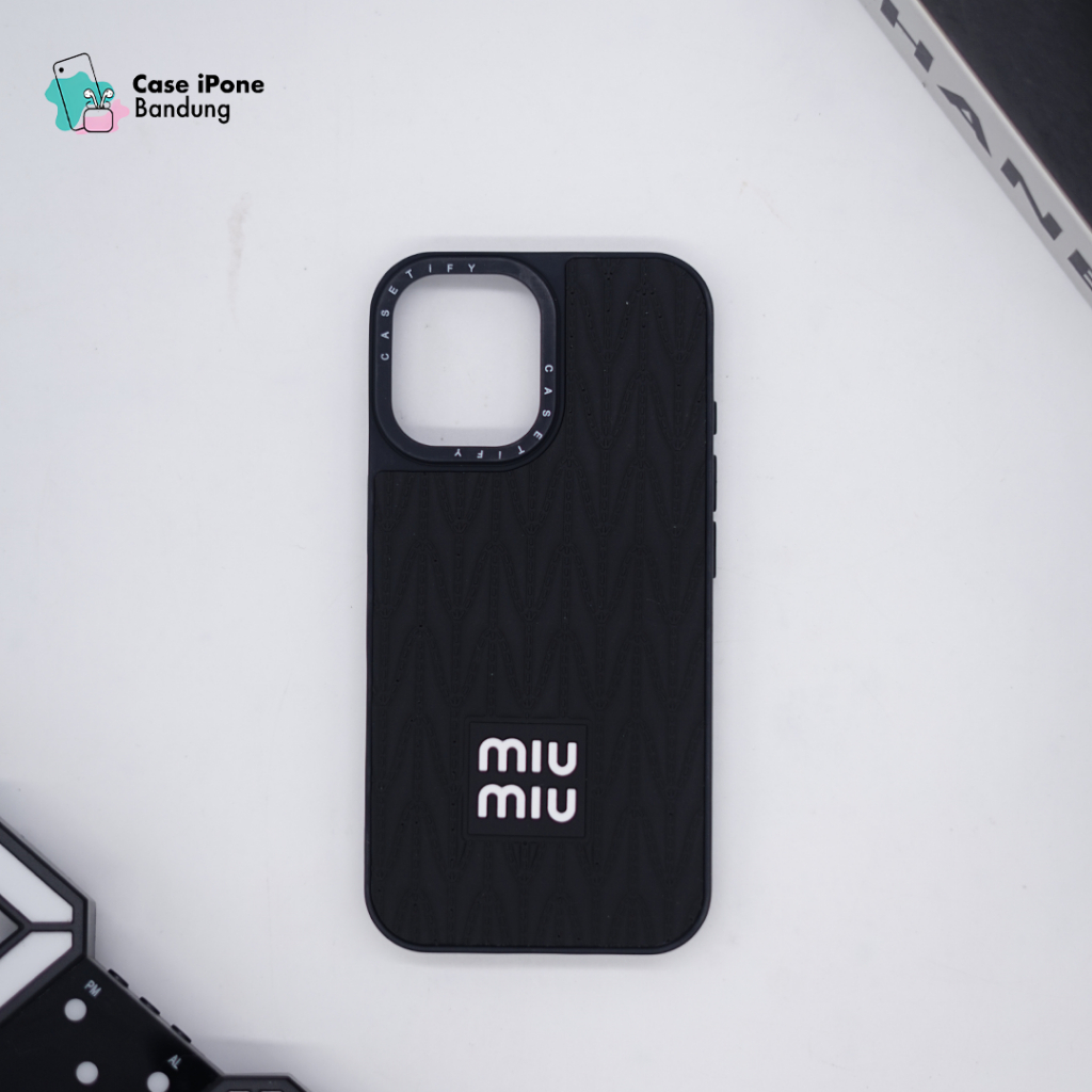 Case Miumiu For Iphone 11 12 13 14 15 16 Pro Promax Mini Softcase Casing Terbaru