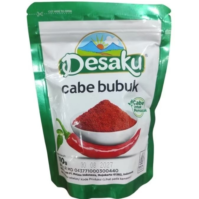 

Desaku Cabe Bubuk 100% cabe murni 100gr ic