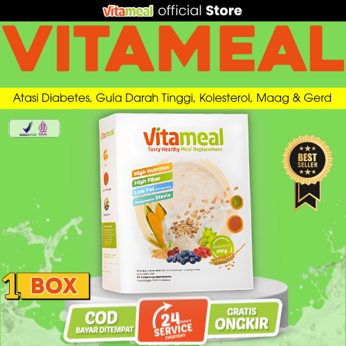 

[AMPUH] Vitameal Sereal Asli Turunkan Gula Darah & Kolesterol – Cegah Diabetes, Aman Maag BPOM VITAMIL KESEMUTAN