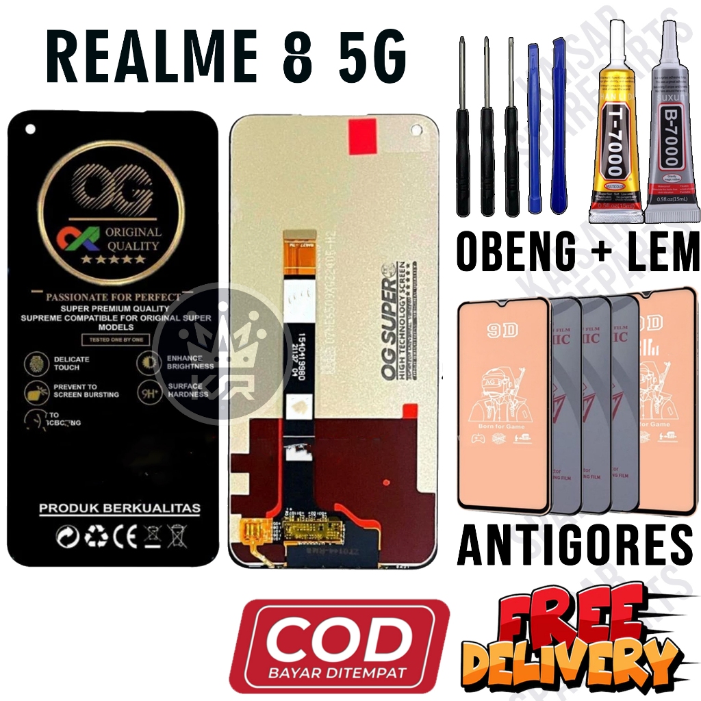 Lcd REALME 8 5G Original OEM Quality Lcd Touchscreen Lcd Realme 8 5g  Fulset