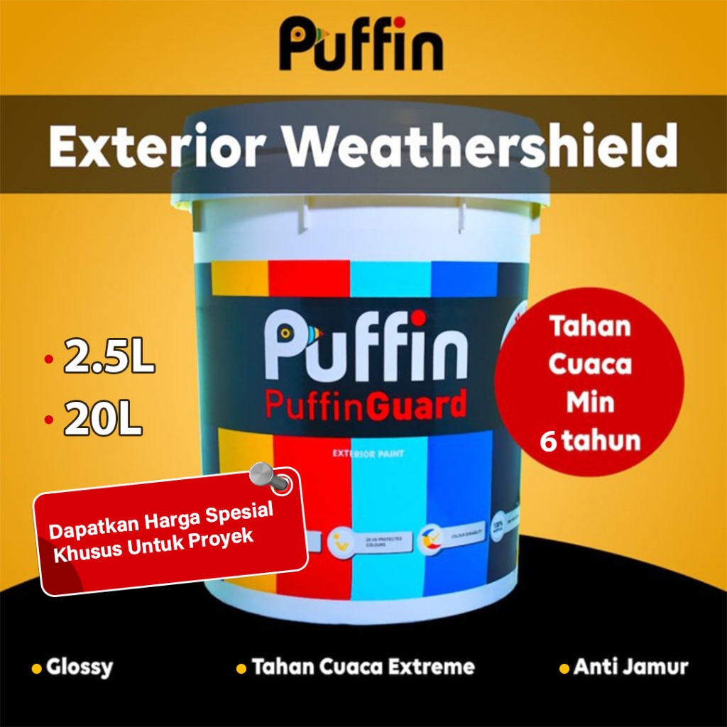 Puffin Paint Cat tembok exterior puffin guard 2.5 L