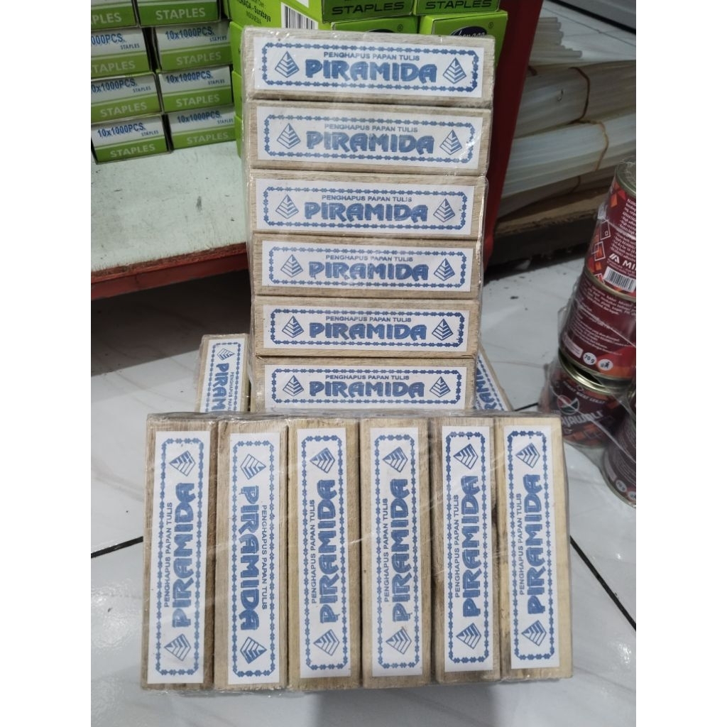 

PENGHAPUS PAPAN TULIS KAPUS PIRAMIDA 1 PACK ISI 12 PCS
