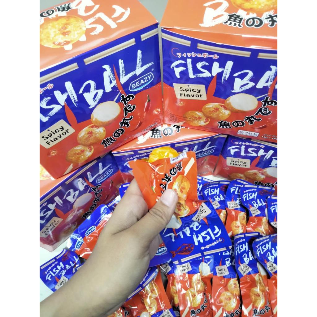 

FISH BALL SPICY FLAVOR Bakso ikan rasa pedas 1 Kotak isi 20 Pcs Cemilan Viral Foods Snack BPOM RI HALAL Asin