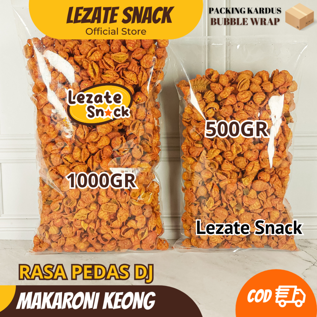 

Makaroni Bantet Pedas Daun Jeruk Murah 1kg Bentuk Keong Renyah Murah / Macaroni Pedas Daun Jeruk Kiloan / Makaroni Bantat