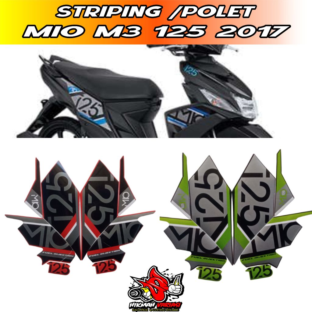 Stiker Striping Mio M3 2017 - List Stiker Standar Mio M3 2017 - Striping Standar Mio M3 2017 COD