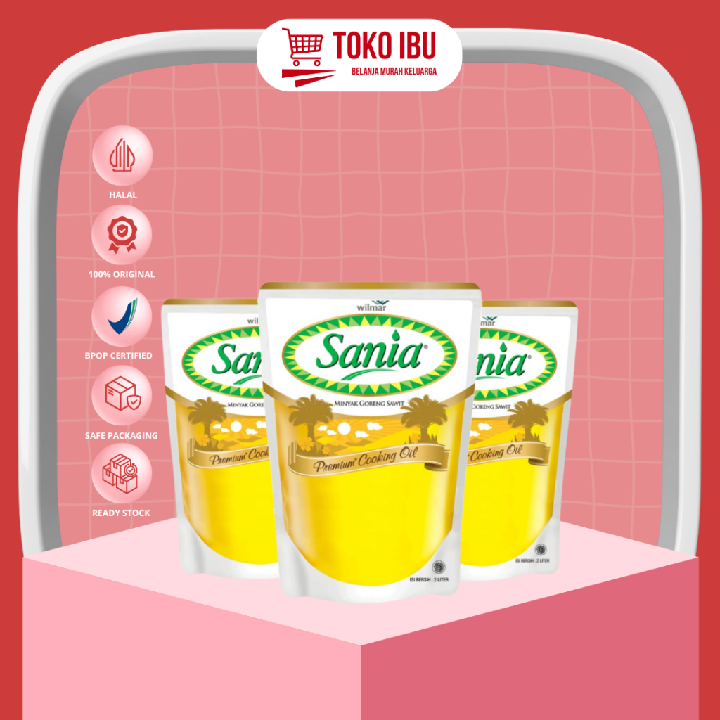 

SANIA 2 Liter Minyak Goreng Sania Cooking Oil Refill Pouch 2 Lt