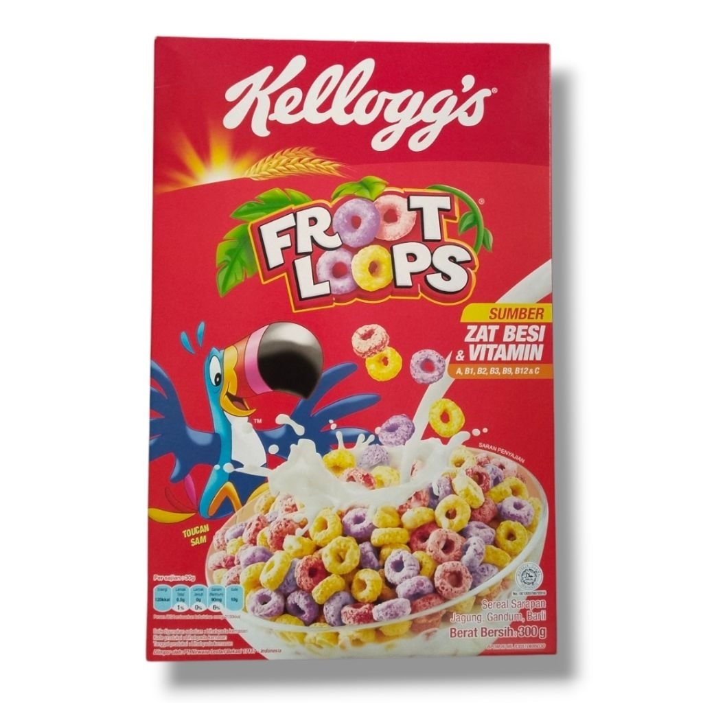 

kellugs froot loops sereal sehat untuk si kecil, kemasan 300g