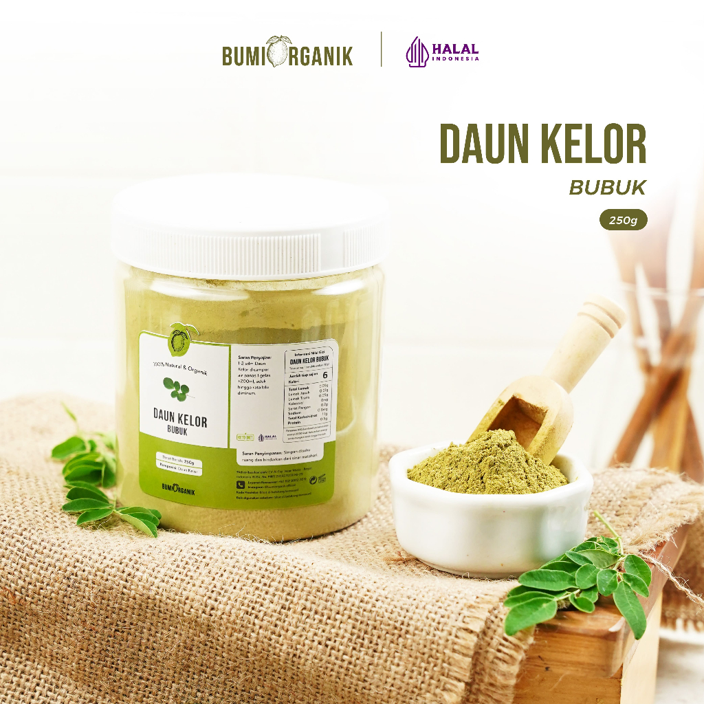 

BUBUK DAUN KELOR 250G DAUN KELOR ORGANIK BUMI ORGANIK / SERBUK PREMIUM SUPER HALUS BUBUK POWDER MORINGA 100% ORIGINAL PURE ORGANIC / MORINGA POWDER / DAON KELOR / DAUN KELOR PENINGGI BADAN / SERBUK KELOR /NUTRIFARM / BEORGANIK / DARI BUMI / SAFIYA /GALLEO