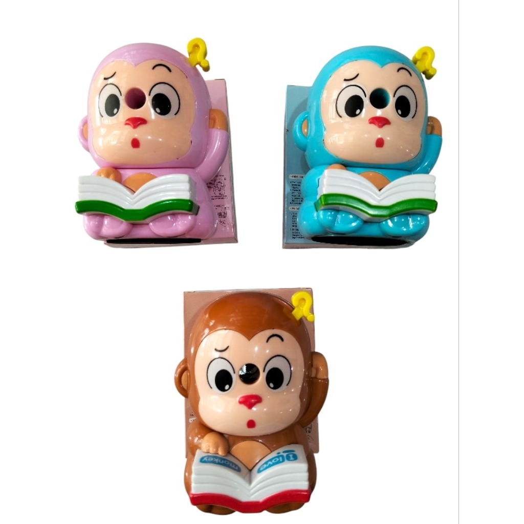 

Rautan Pensil Karakter Monyet Lucu – Model Putar Manual, Warna Random - Alat Tulis Kantor/ATK Murah Medan