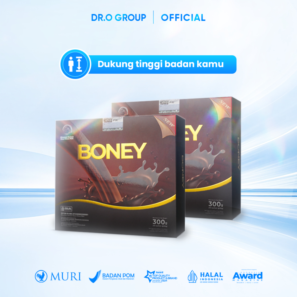 

Susu Boney / Peninggi Rekomendasi / Naik 5-15 Cm/ Bpom Approved