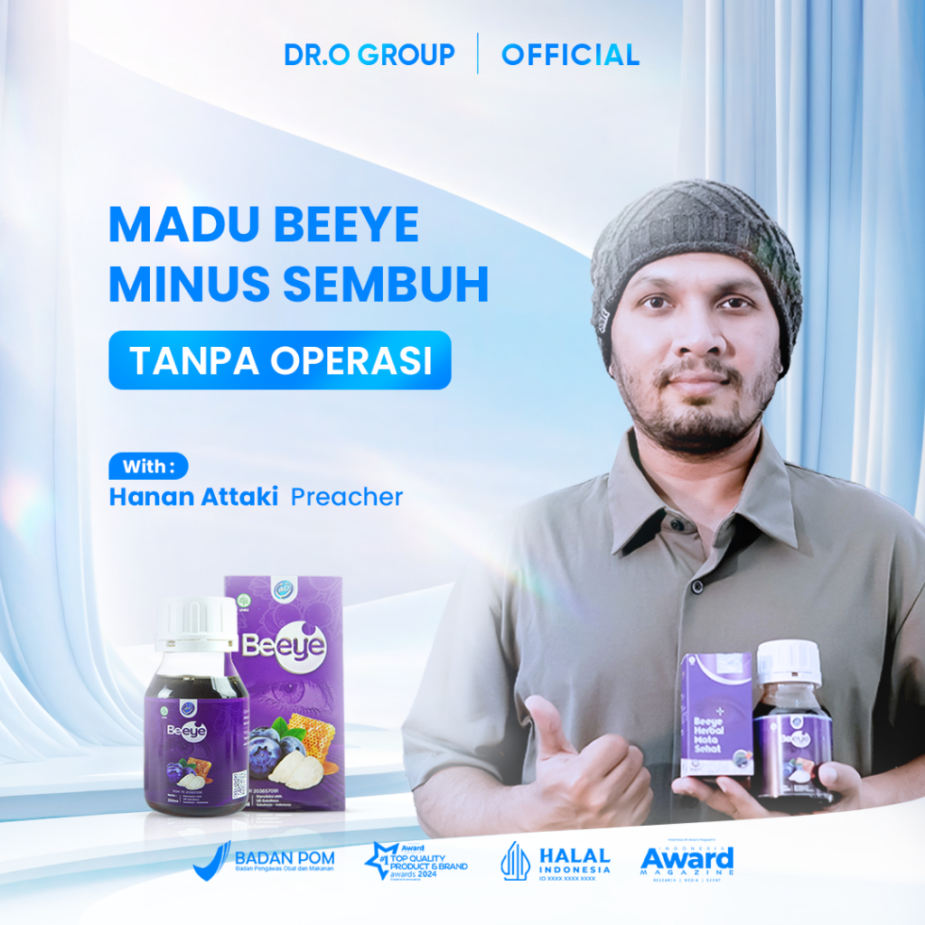 Dr O - Kapsul dan Madu Mata Minus Beeye / Bundling 2 Beeye & Beeye Kapsul / 2 MADU + 2 KAPSUL