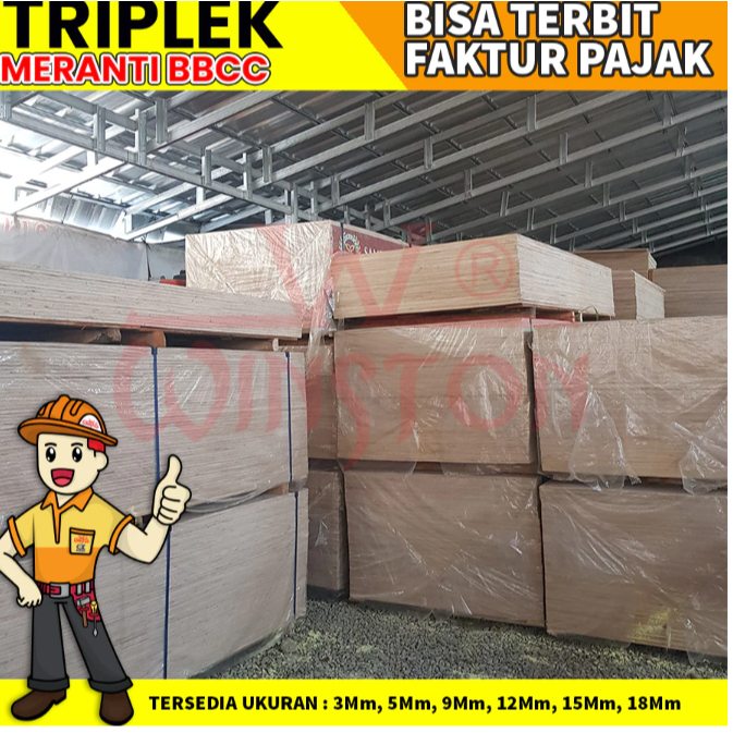 Triplek / MULTIPLEK / PLYWOOD Meranti BBBC (122x244), EXPORT 3MM 5MM 9MM 12 MM 15MM 18MM irma